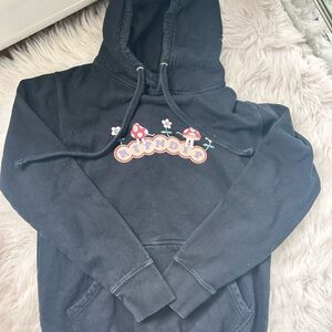 Ripndip Black Graphic Hoodie - Mushroom Logo